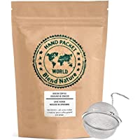 Café Verde en Grano Cortado para Infusión 100% Natural con Jengibre 500 g - Arabica Colombia – Regalo Bola Colador…